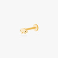rat shaped flatback stud in gold color:null|gold