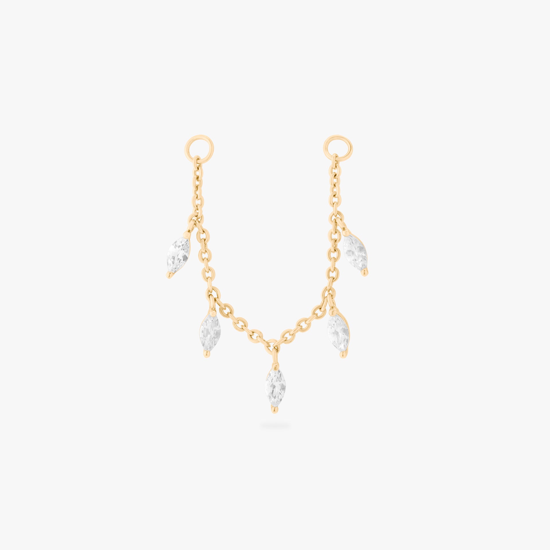 Marquise Dangle Connector Chain
