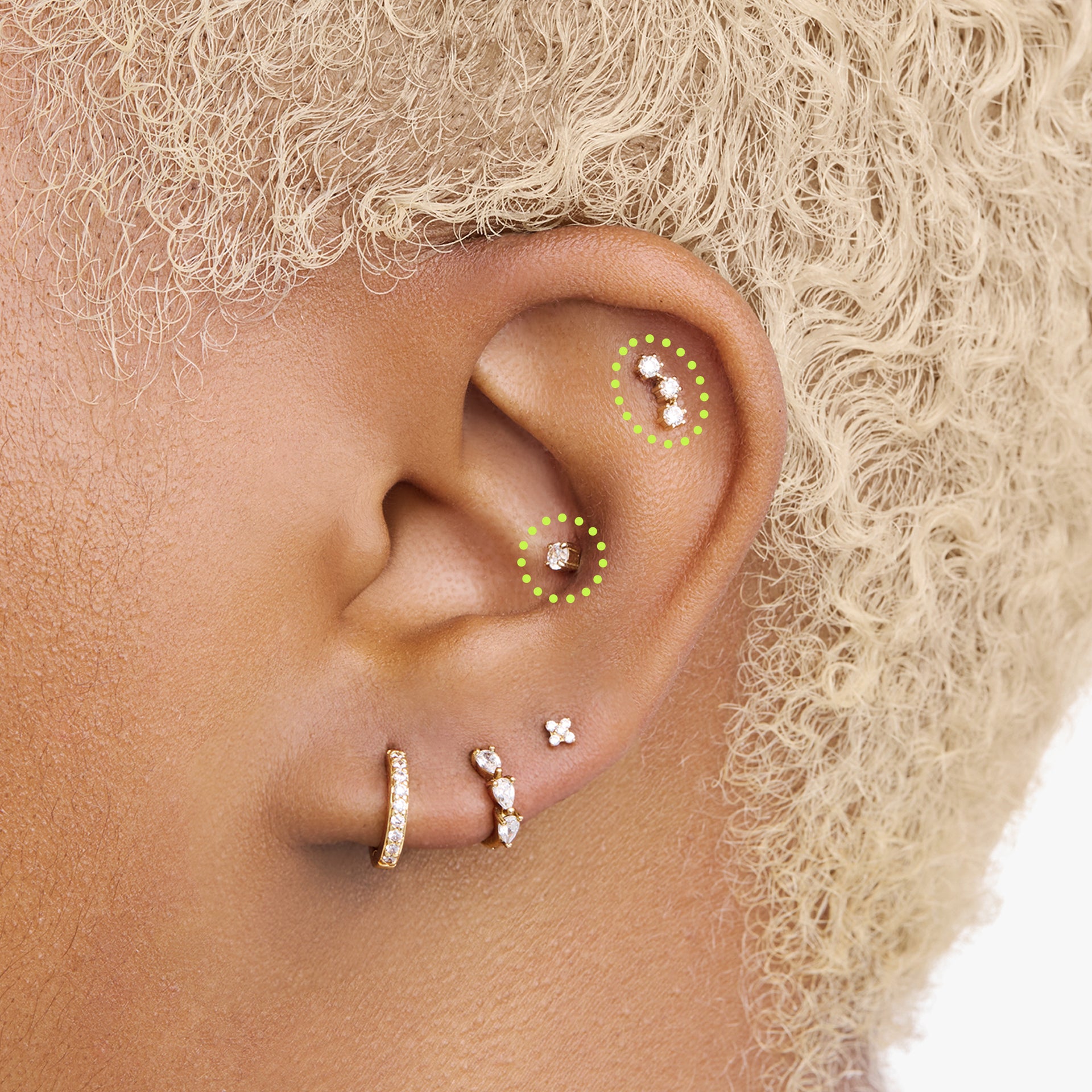 14K Pave Set in Gold