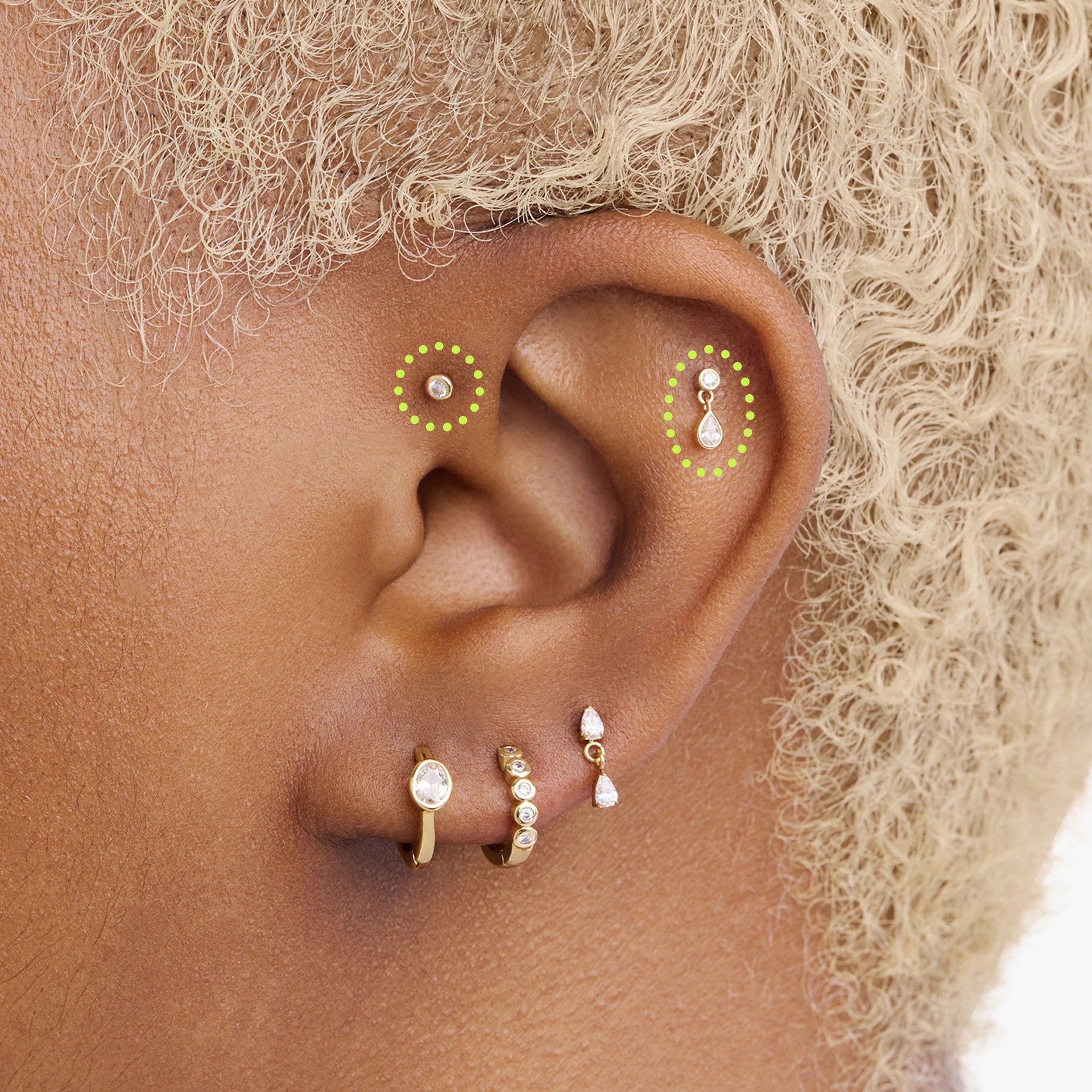 14K Bezel Set in Gold