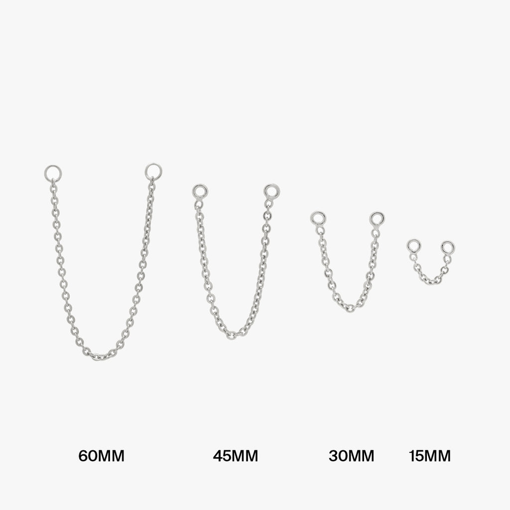 Silver Connector Chain – Studs