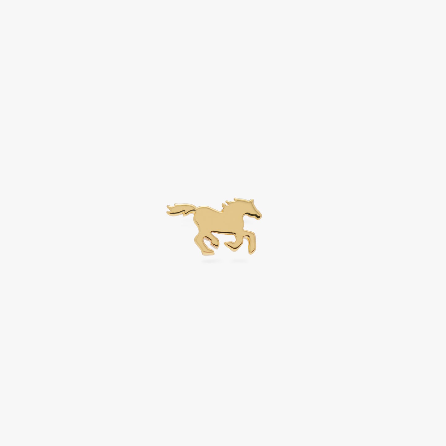 A small gold horse stud color:null|gold