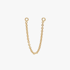 A gold connector chain available in 15mm, 30mm, or 45mm color:null|45mm|30mm|15mm|60mm|15mm / gold|30mm / gold|45mm / gold|60mm / gold