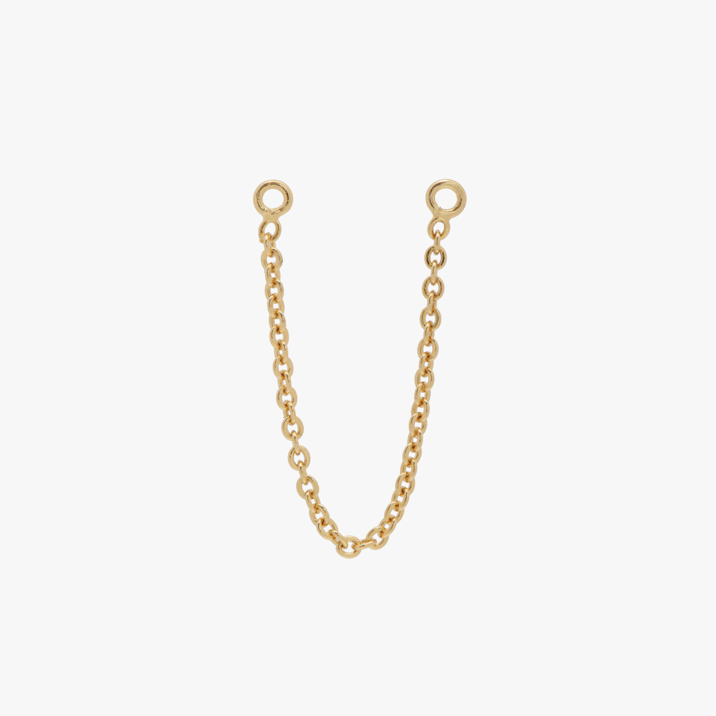 A gold connector chain available in 15mm, 30mm, or 45mm color:null|45mm|30mm|15mm|60mm|15mm / gold|30mm / gold|45mm / gold|60mm / gold