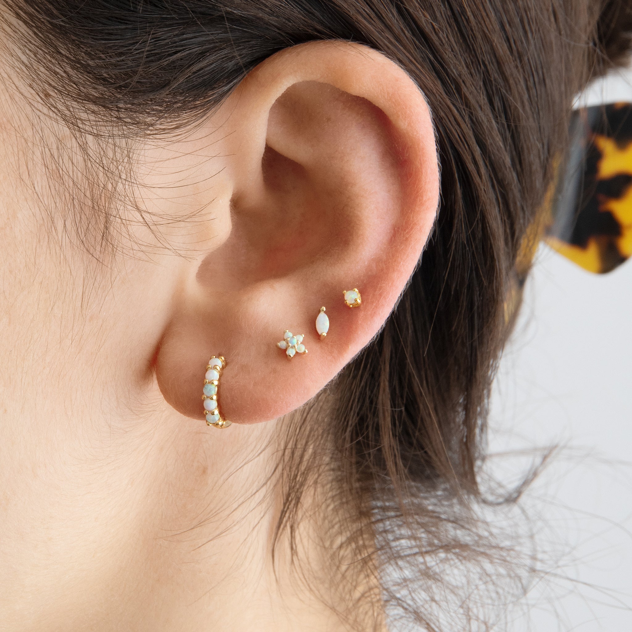Second stud earrings online shopping top