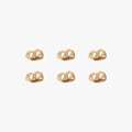 A gold pack of butterfly earring backs color:null|gold