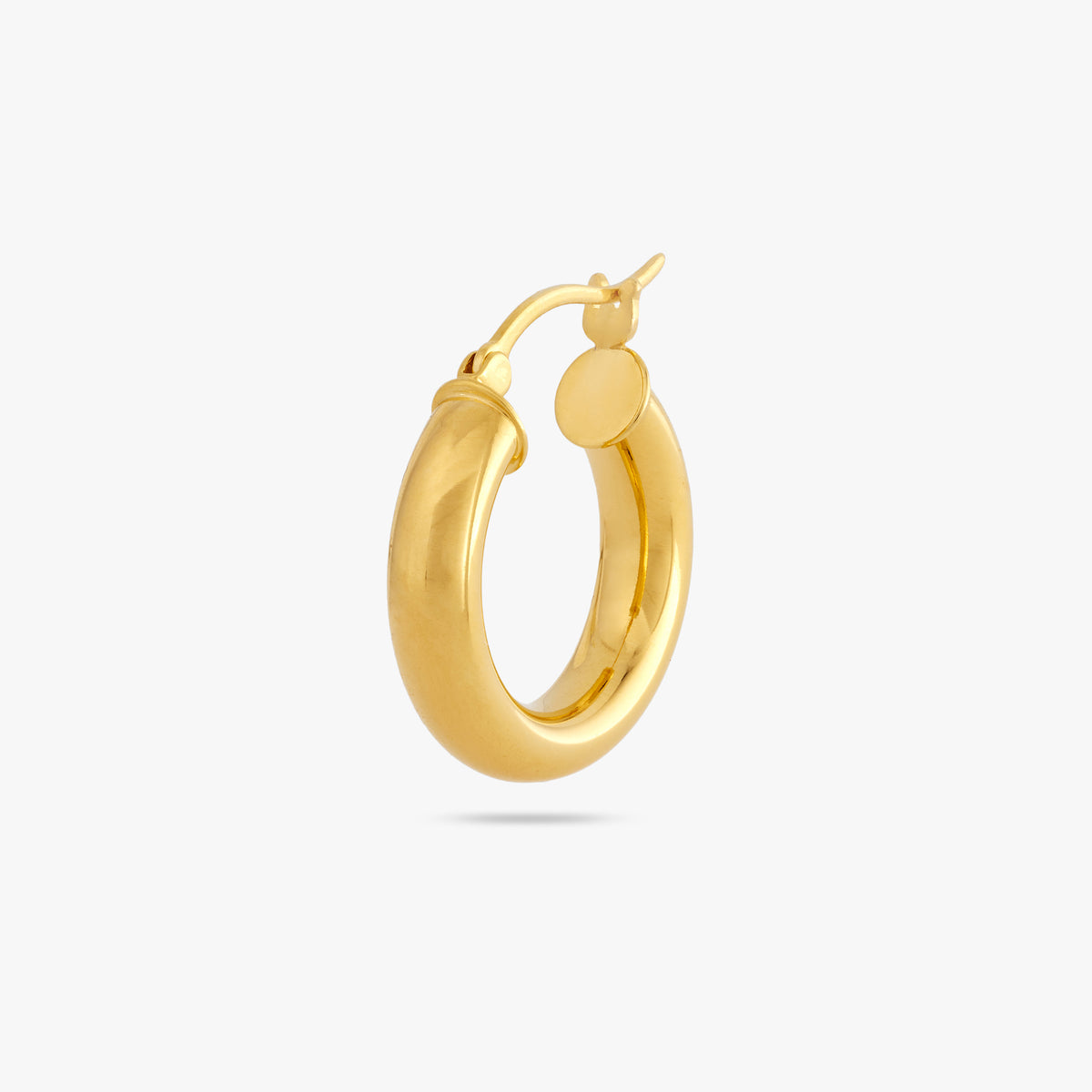 This is an image of the 14k gold plated medium drip hoop 