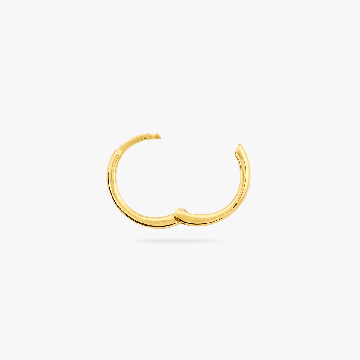 Small slim gold hoop. color:null|gold