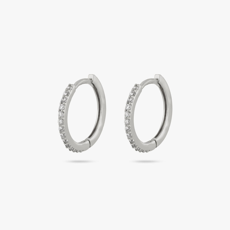 Small Pave Hoop