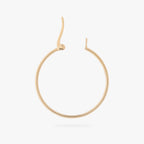 an extra large slim hoop in gold unhinged color:null|gold