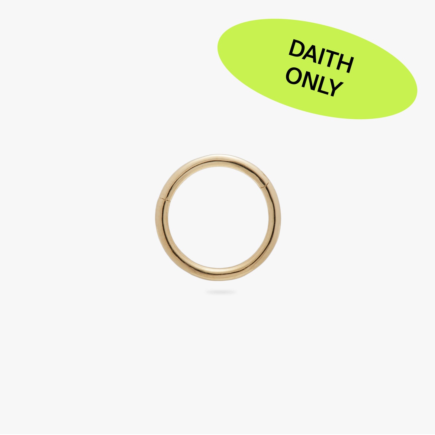 This is a gold clicker earring color:null|gold
