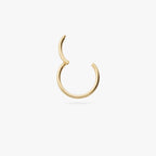 This is a gold clicker earring color:null|gold