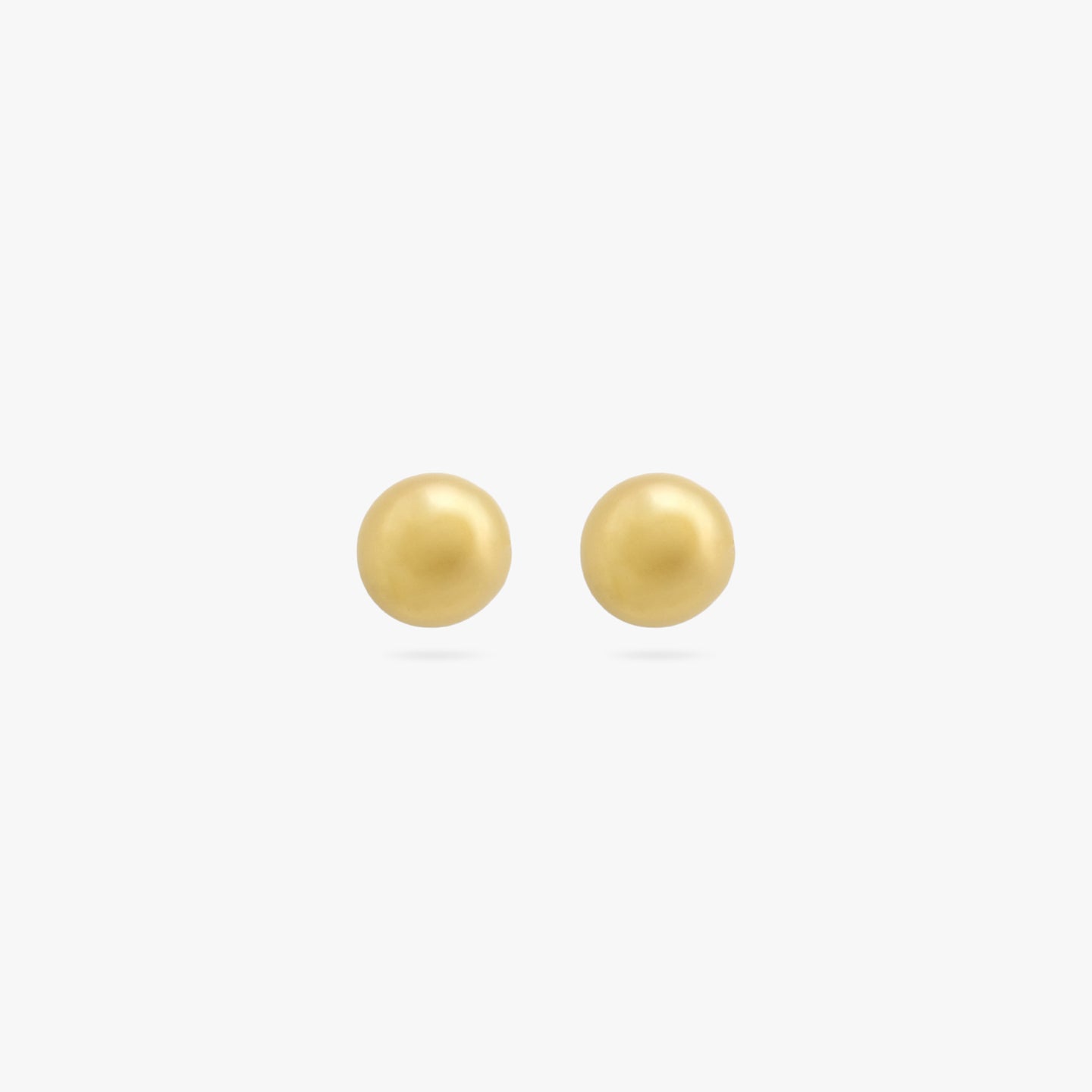 A mini gold ball shaped stud [pair] color:null|gold