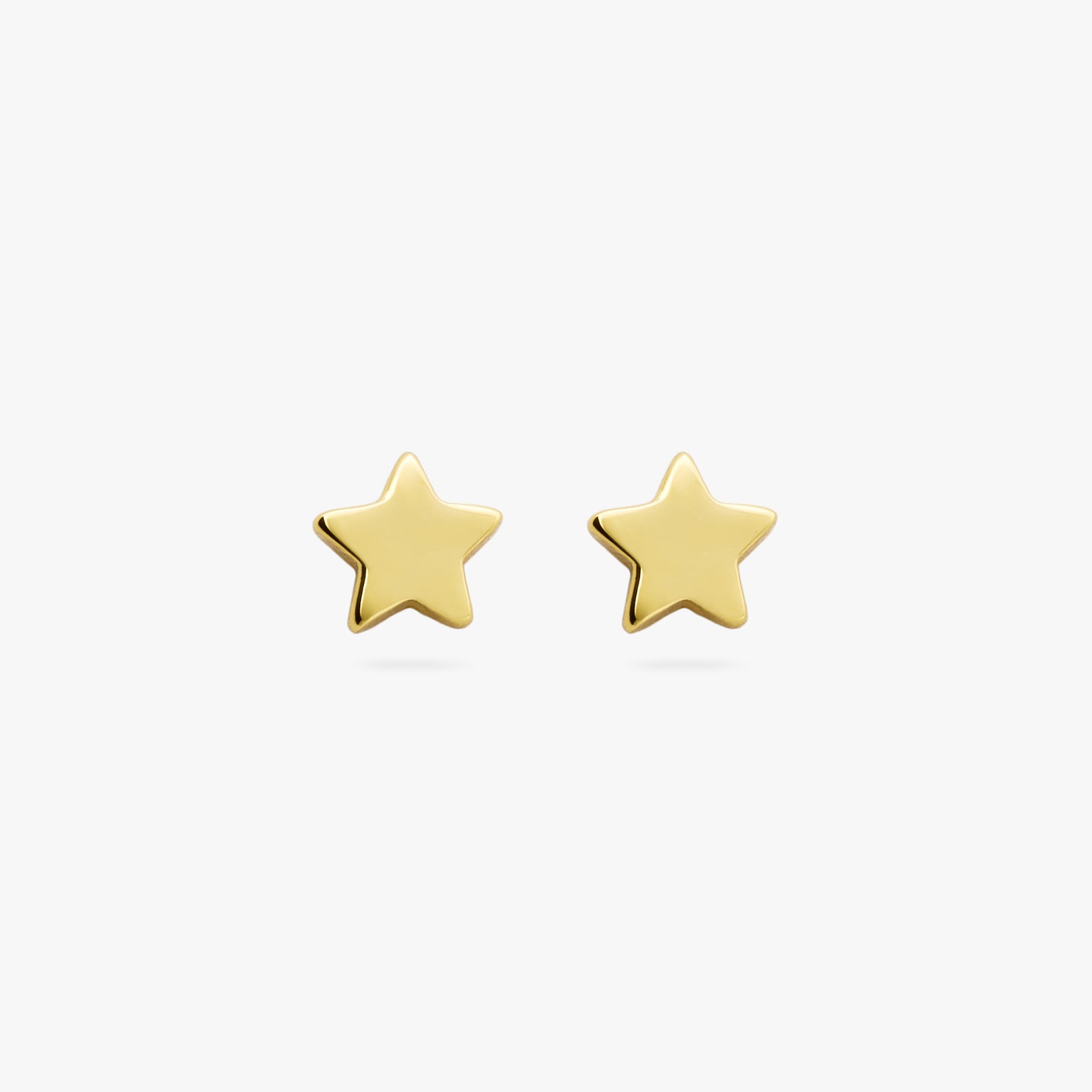A pair of simple mini gold star studs [pair] color:null|gold