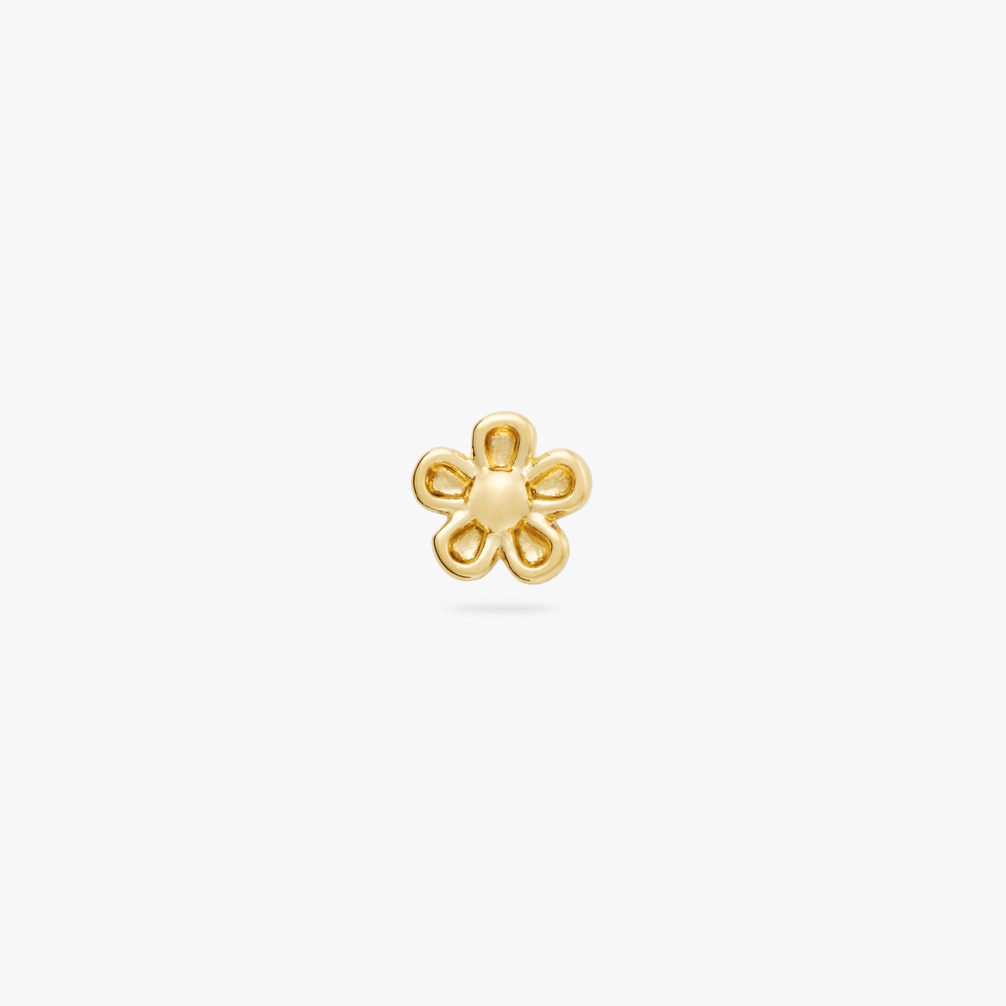 This is a small gold daisy stud color:null|gold